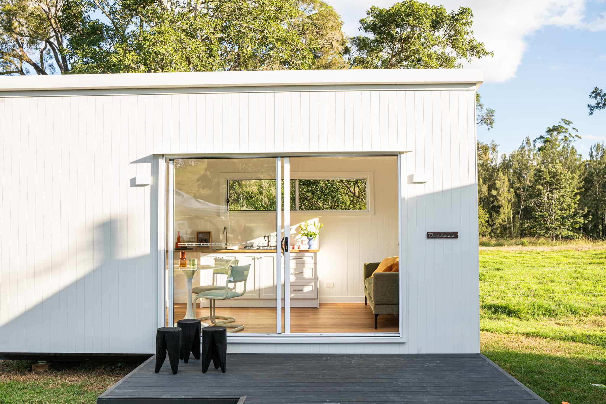 A finished Outhaus home reading as one continuous dwelling