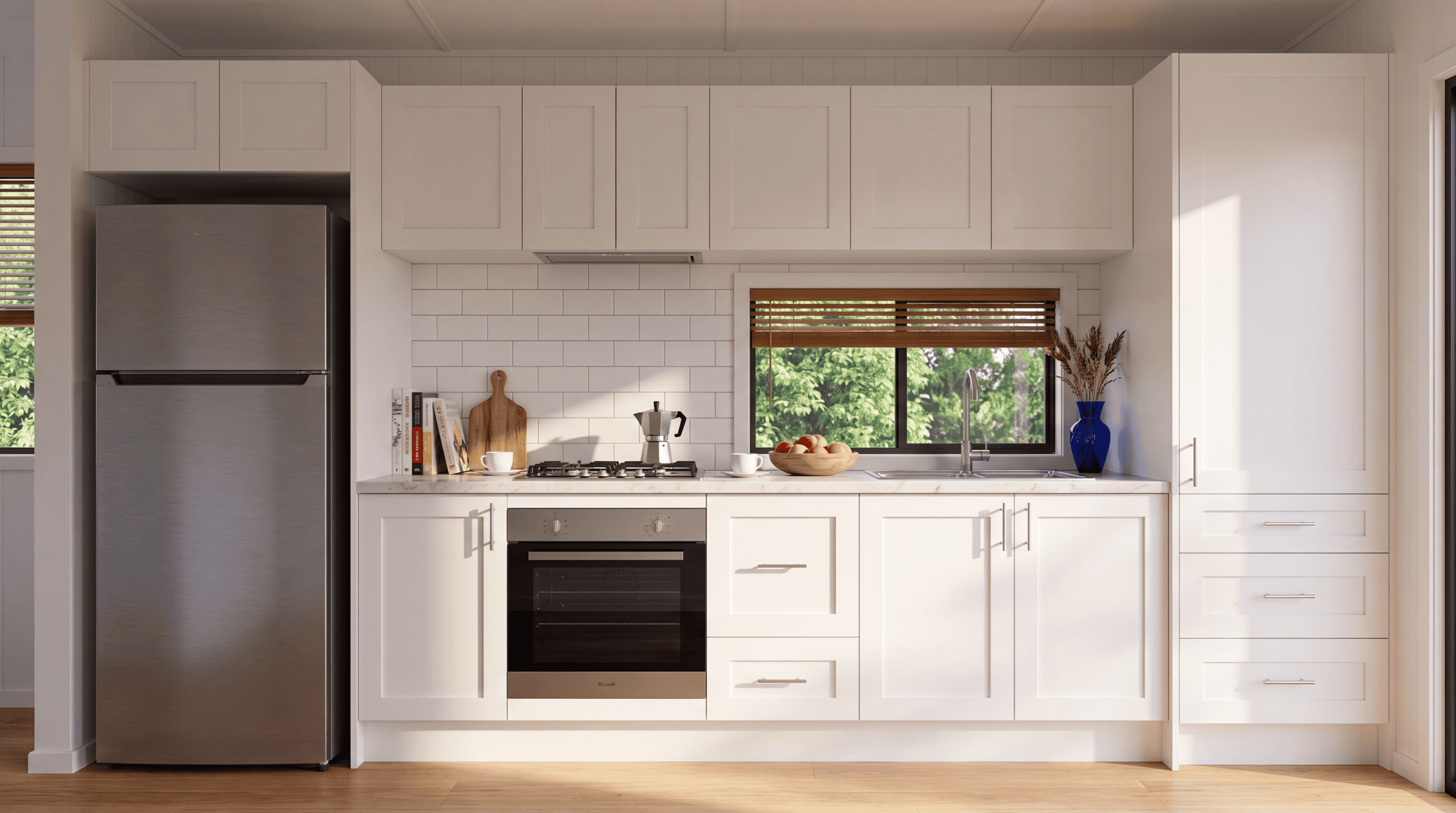 The kitchen in an Outhaus Standard 8.4